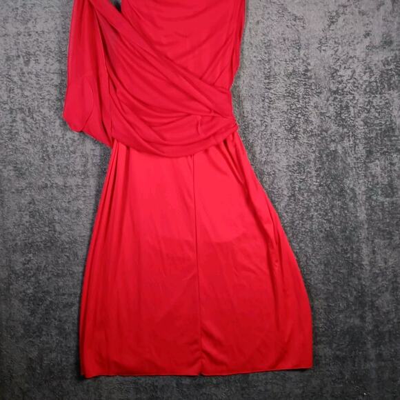 Red Halter Formal Gown Blondie Nites by Linda Bernell Size 13 Prom HOCO - Picture 11 of 16